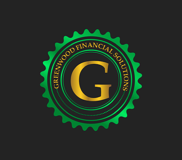Green and gold circular logo with a large letter G in the center and text around the edge, on a black background.