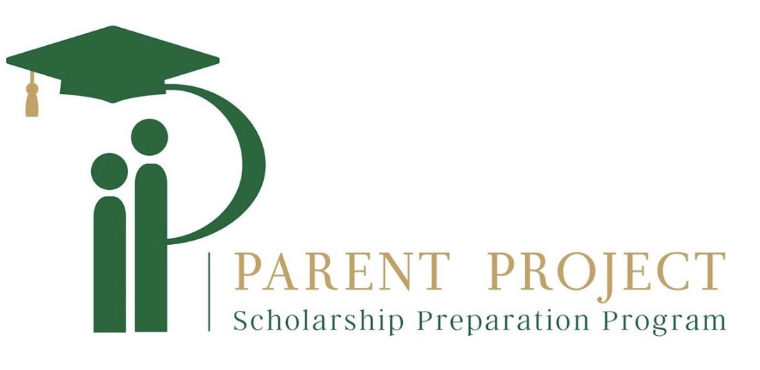 Logo with a green graduation cap and stylized green figures, text reads 